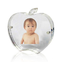 Apfel geformte Acryl-Foto-Rahmen-Anzeige, Perspex-Foto-Anzeige